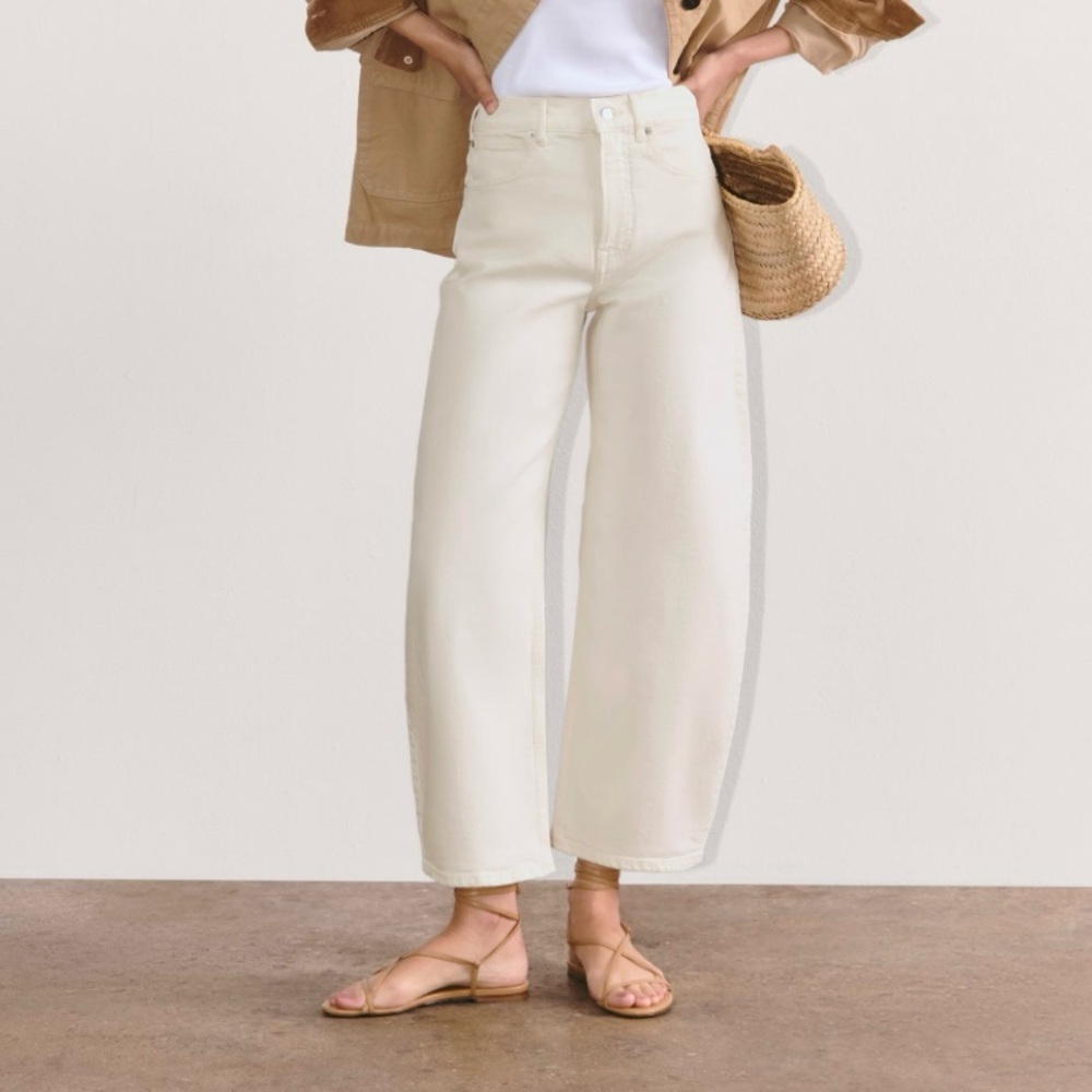 New Everlane Utility Barrel Pant in Bone